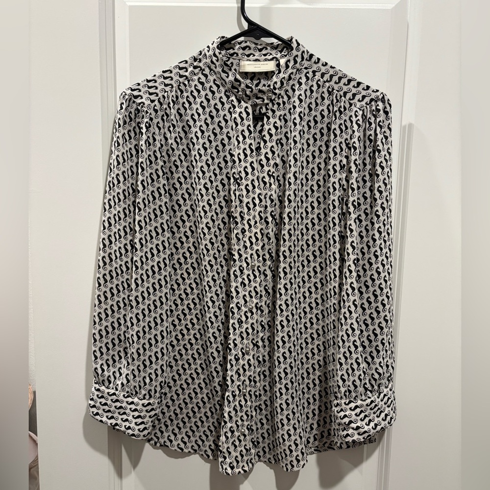 ANTHROPOLOGIE MOULINETTE SOEURS -  Seahorse Blouse